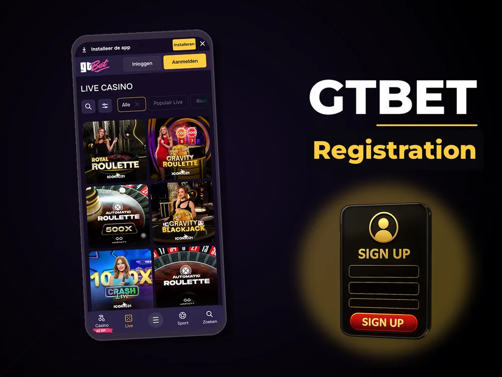 Gtbet - Registration