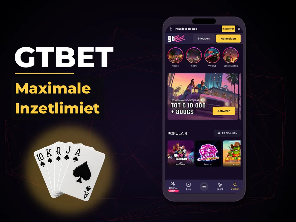 Gtbet - Maximale Inzetlimiet