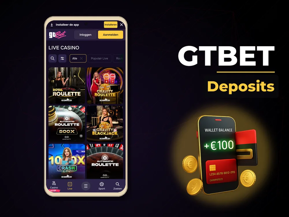 Gtbet - Deposits
